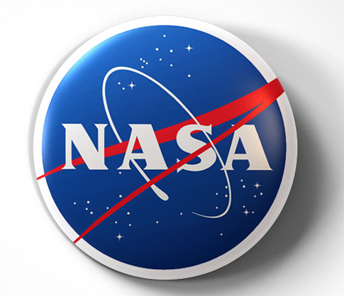 NASA Meatball Logo - pin pinback button