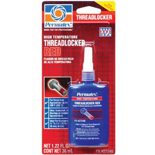 Permatex Red High Temperature Threadlocker 36ml Bottle