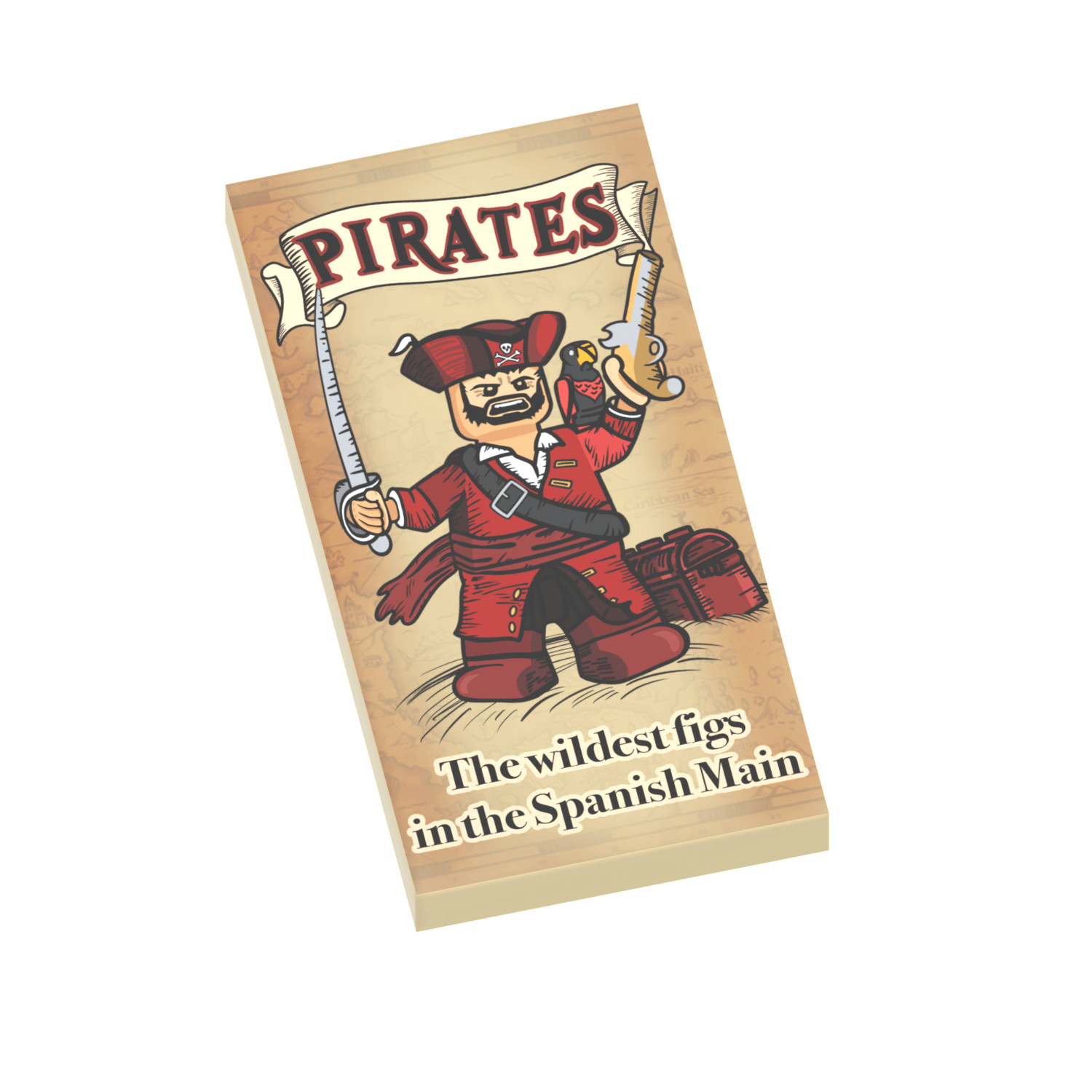 Pirates - Ride Poster - Theme Park - Custom Printed - (2x4) - Brick City - MOC