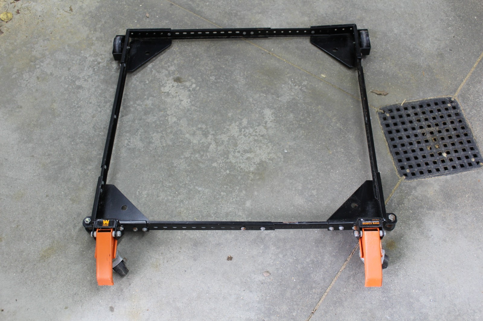 Wen ROLLING MOBILE LOCKING BASE STAND w/ WHEELS Adjustable Table Saw Accessory