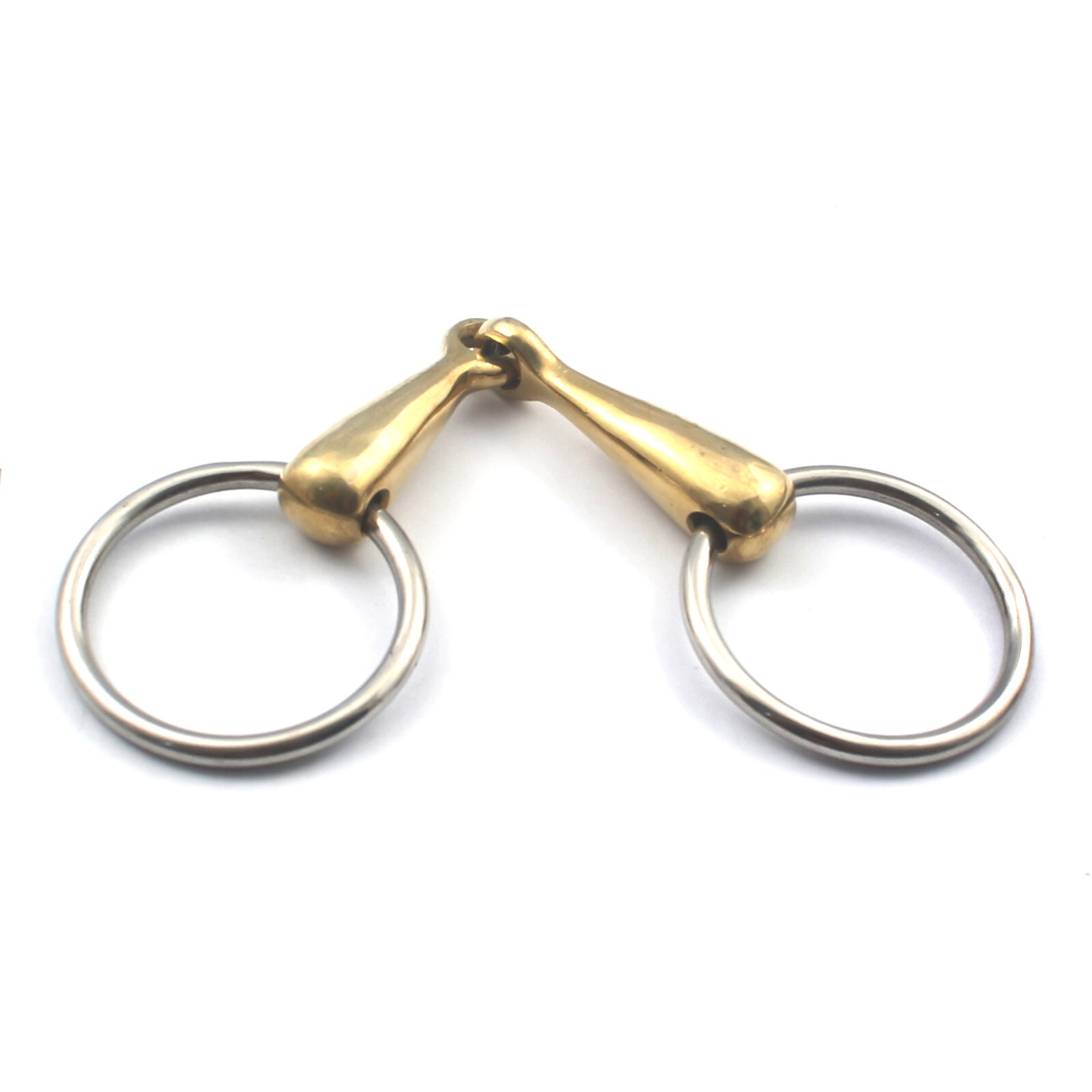 Stainless Steel Horse Ring Hollow Mouth Loose O Ring Horse Gold BT-0040