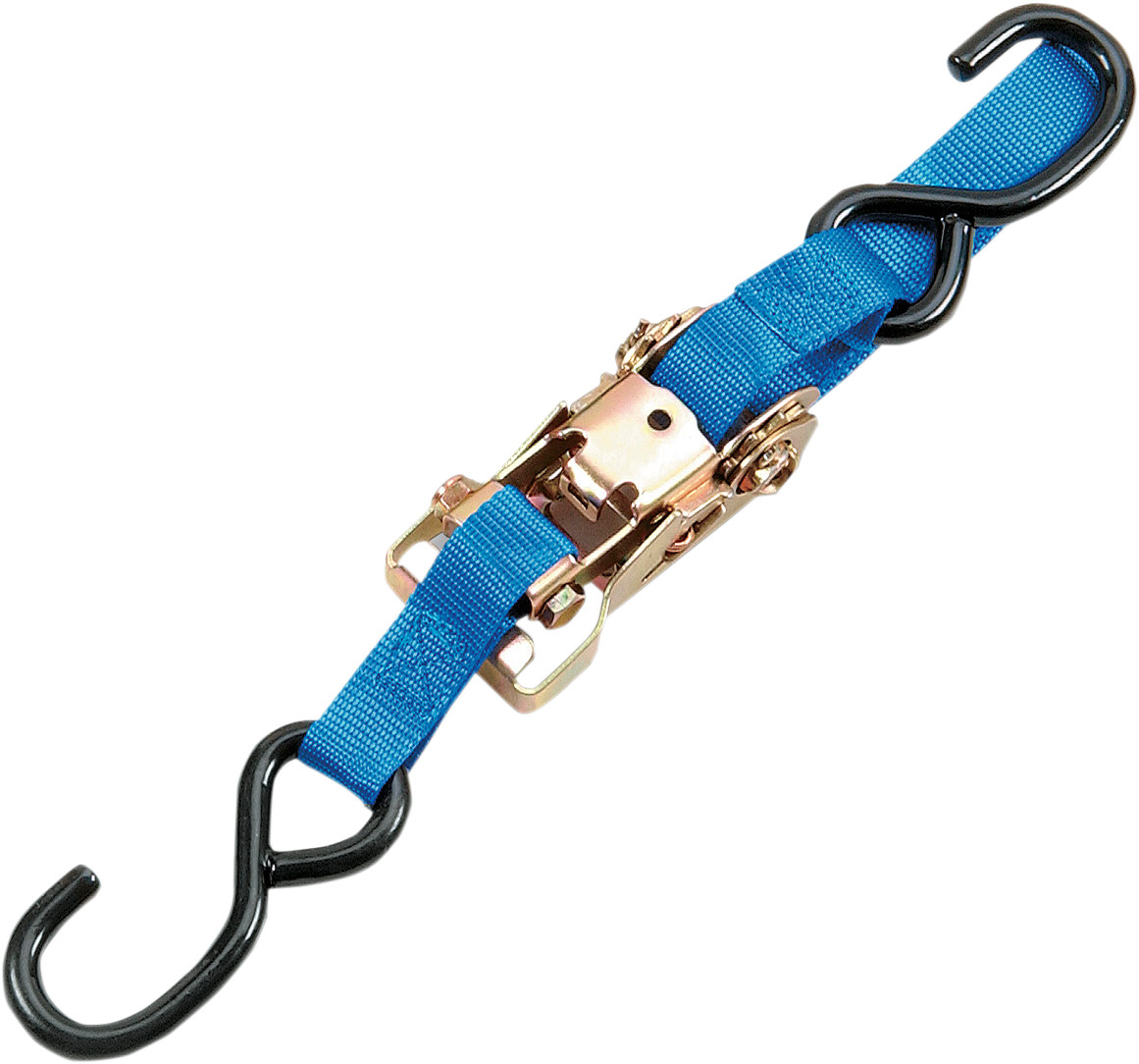 PARTS UNLIMITED Heavy-Duty Ratchet Tie-Down - 1-1/2" X 6' - Blue 3920-0082