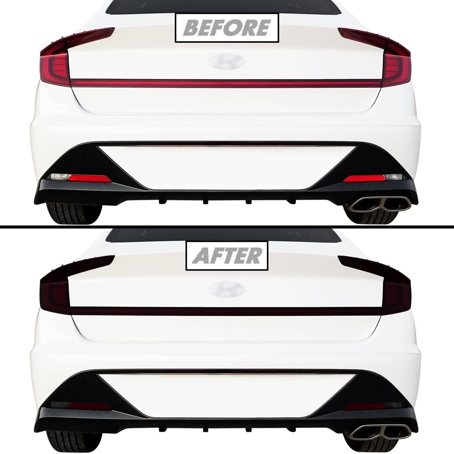 SlickMod PreCut Vinyl Smoke Tint for 2020-2022 Hyundai Sonata Tail Light (1. ...