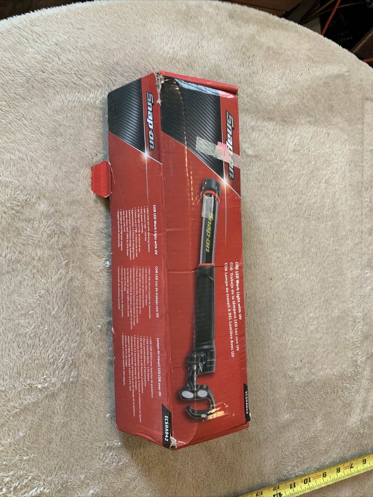 Snap On Led Work Light With UV…missing Hook To Hang It….never Used….