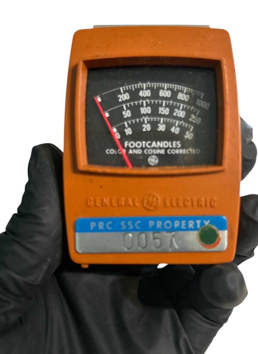 1960S-80S NASA SPACE PROGRAM GE LIGHT METER TYPE 214 FOOTCANDLES B