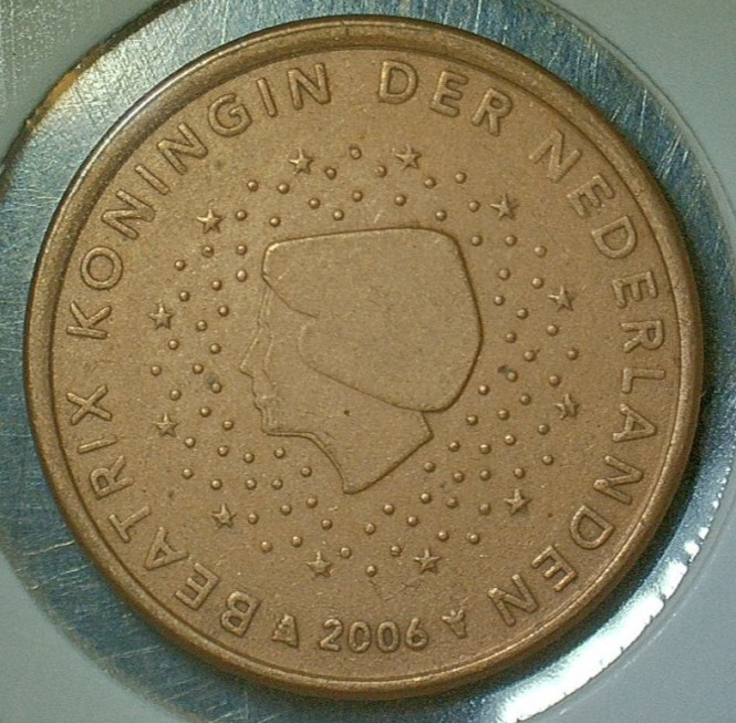 WORLD COIN SALE-2006 NEDERLANDS  5 CENT-COPPER PLATED STEEL COIN-KM# 236