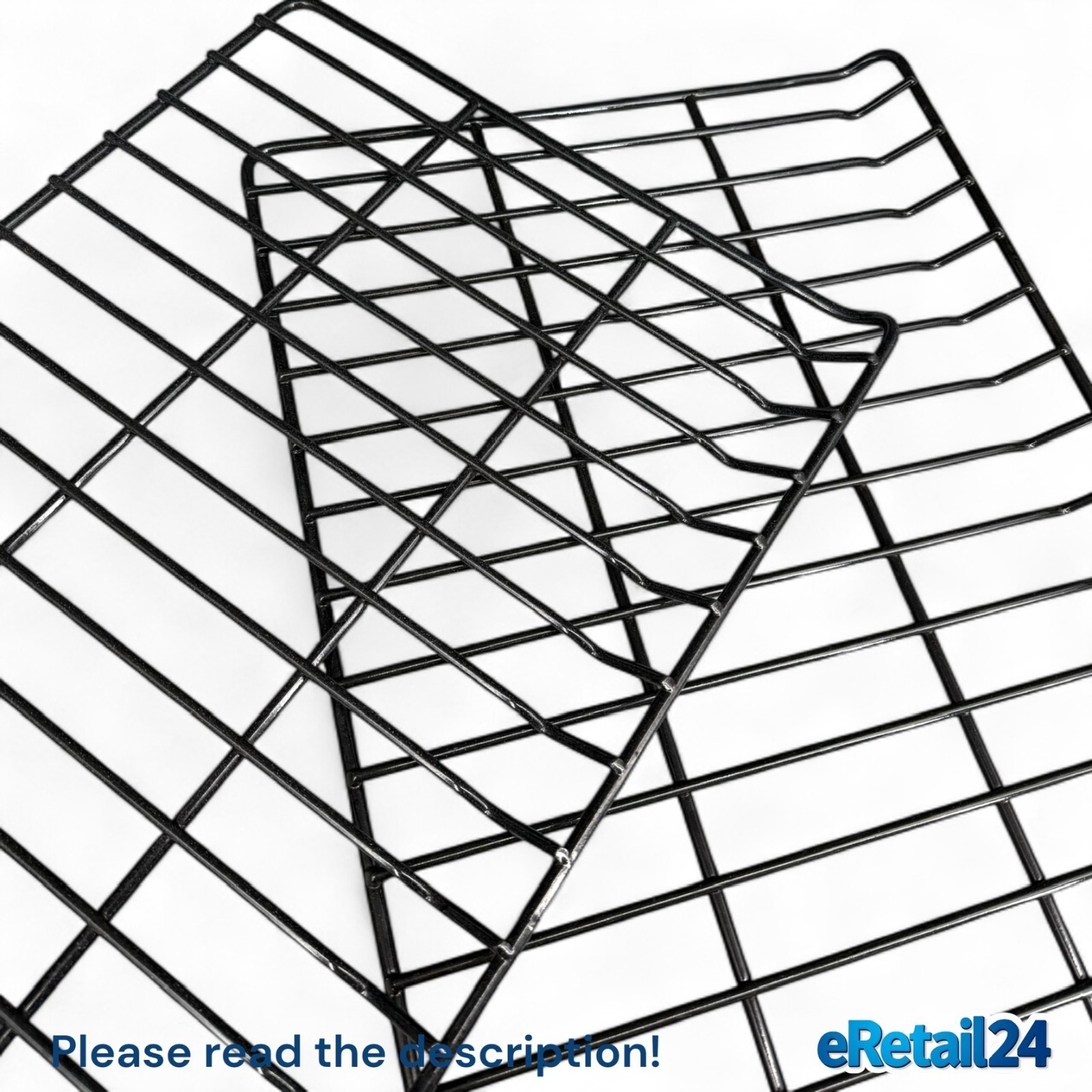 OEM GE Range Oven Rack WB48T10092 WB28T10049 (23 3/4" x 14 7/8") Set of 2