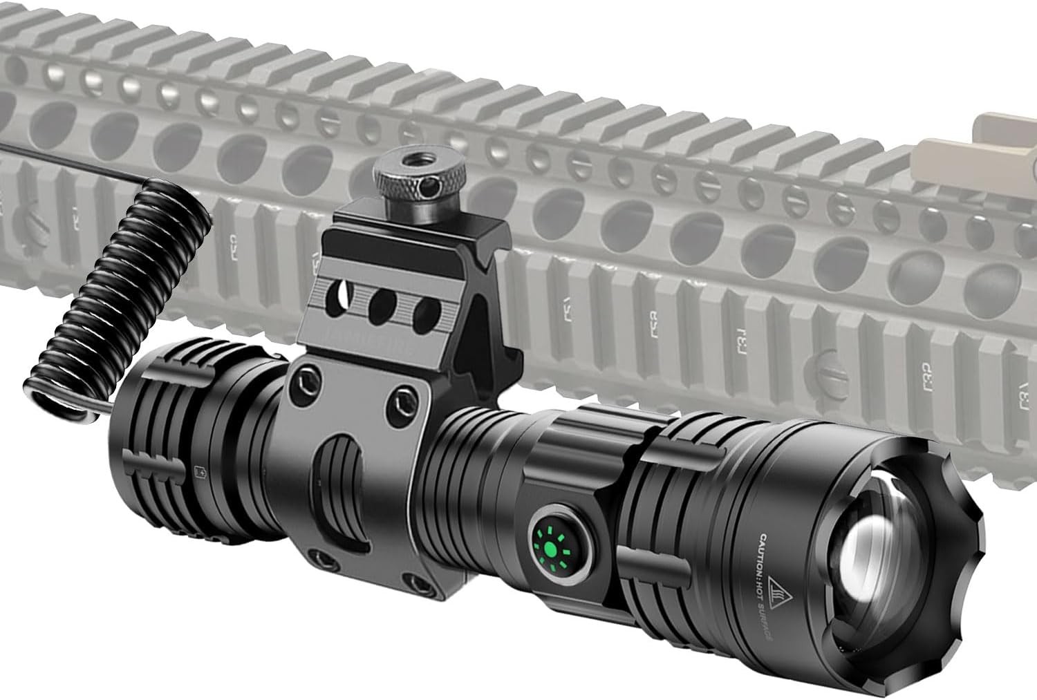 haixnfire Tactical Flashlight Type-C USB Rechargeable 6000 lumens Zoomable LED W