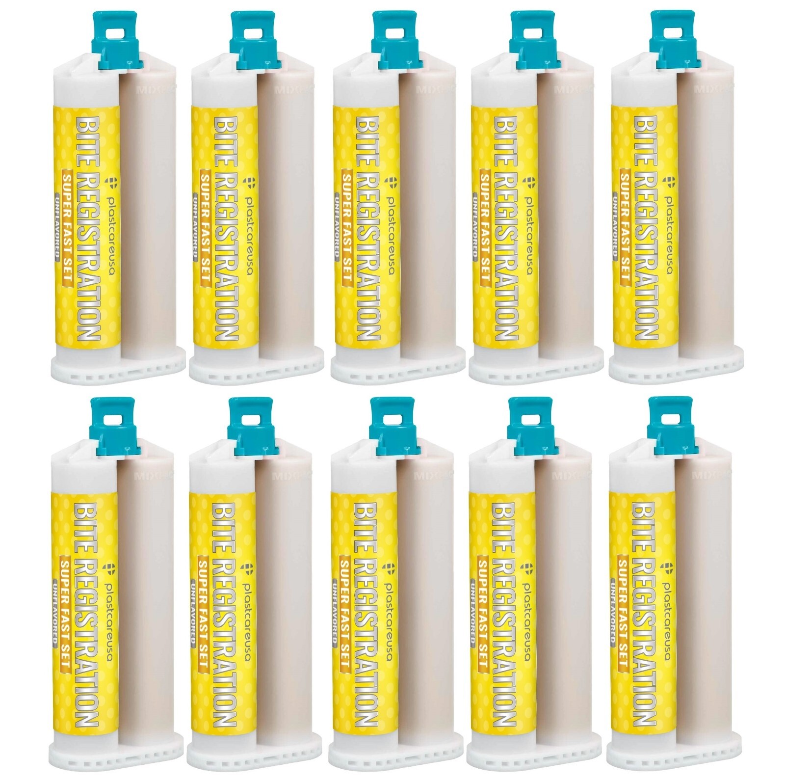10 SUPER FAST Set Bite Registration Impression Material, Unflavored, 50ml
