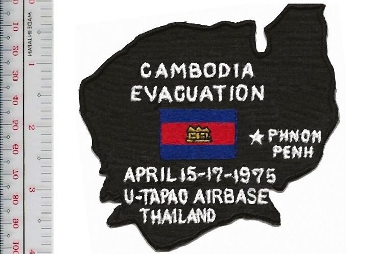 US Army Cambodia Cambodian Evacuation April 15-17th 1975 U-TAPAO NO TARIFF
