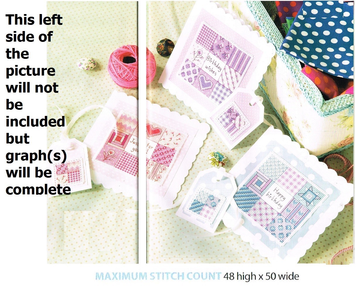 PRETTY IN PATCHWORK  CROSS STITCH PATTERN  ONLY    ALS  WP
