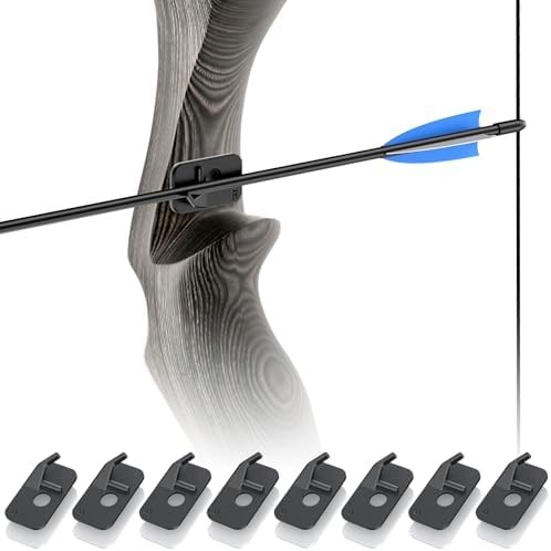 Pawfly 8 Pcs Arrow Rest for Recurve Bows, Right Hand Archery Arrow Rest with Adh