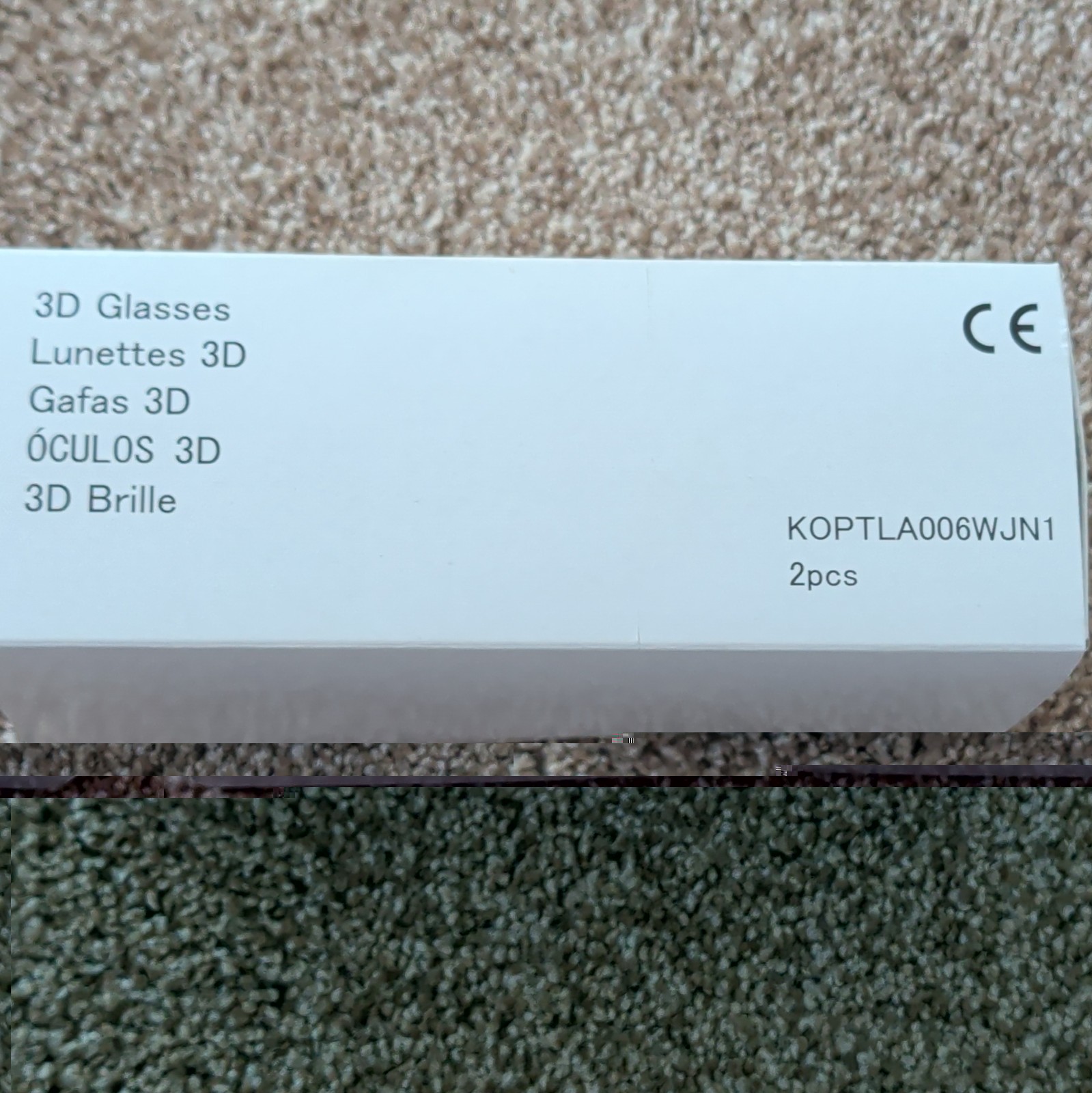 Sharp 3D Glasses Black 2pcs Replacement Part KOPTLA006WJN1 KOPTLA006WJN1-0