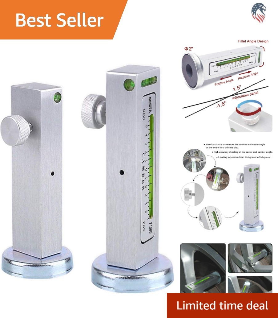 Professional Magnetic Gauge Tool for Camber and Caster - Essential Tire Repair