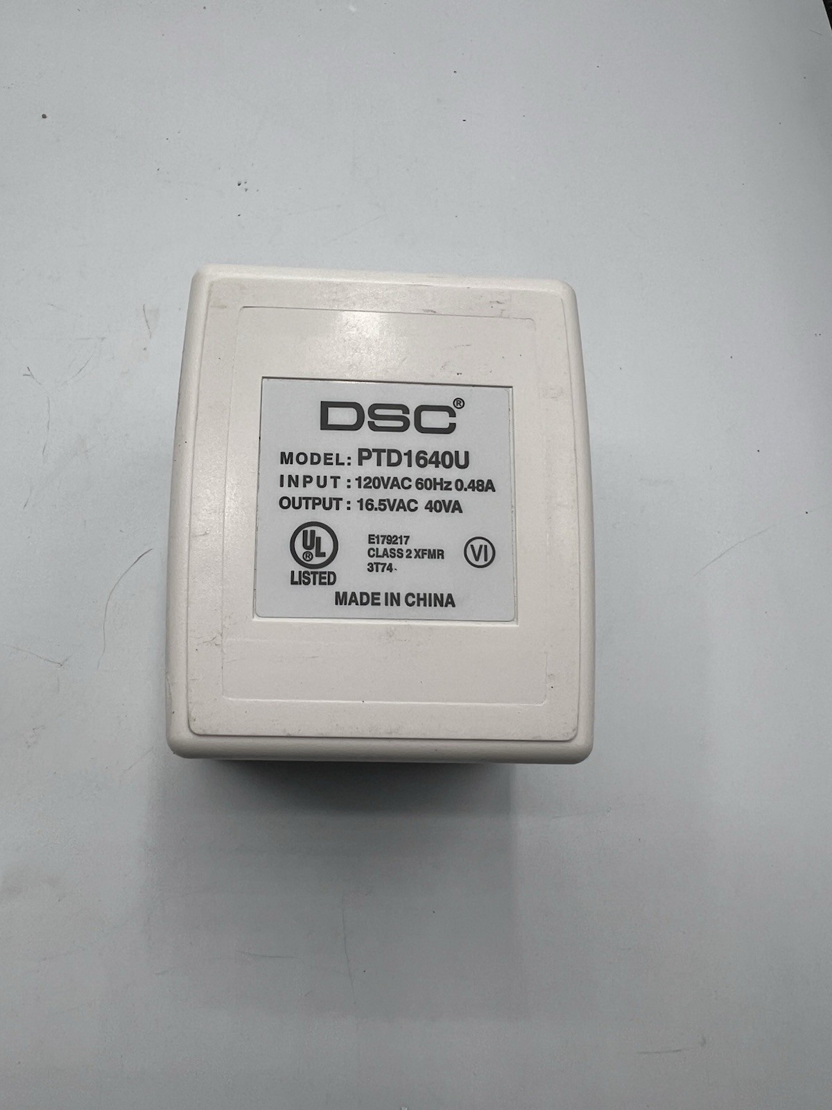 DSC PTD1640U Home Alarm Plug-in Power Transformer 16.5VAC 40VA LOT OF 2