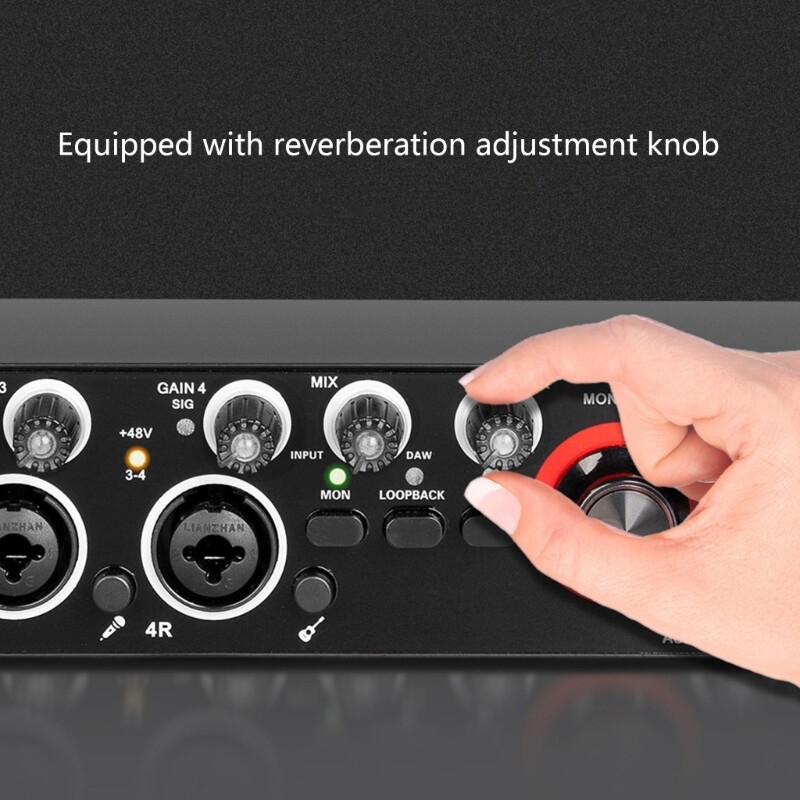 High-Performance Sound Card with 48vPhantom Power &USB DC5V