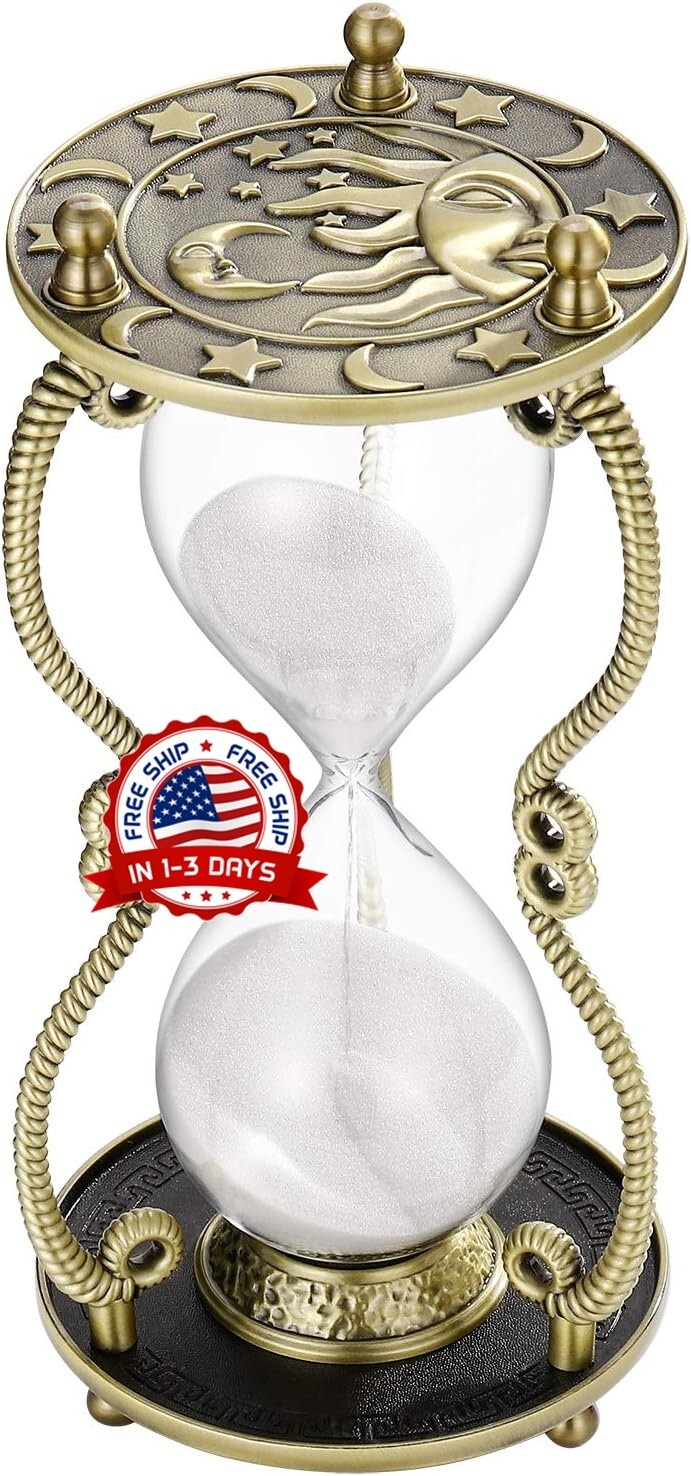 Reloj de arena reloj de arena vintage para escritorio de oficina boda en casa US