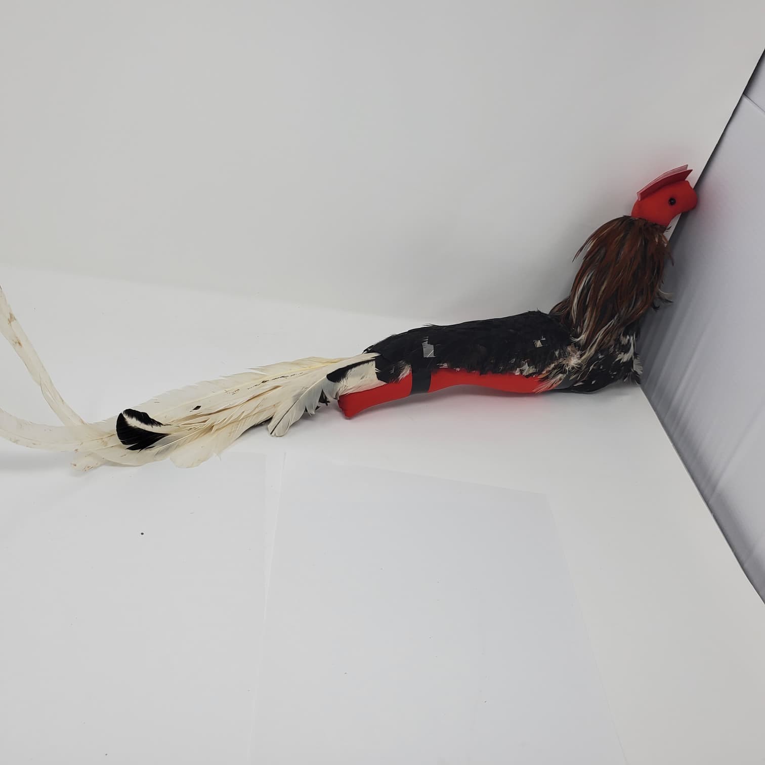 Handmade Mona Con Plumas Natural Feather