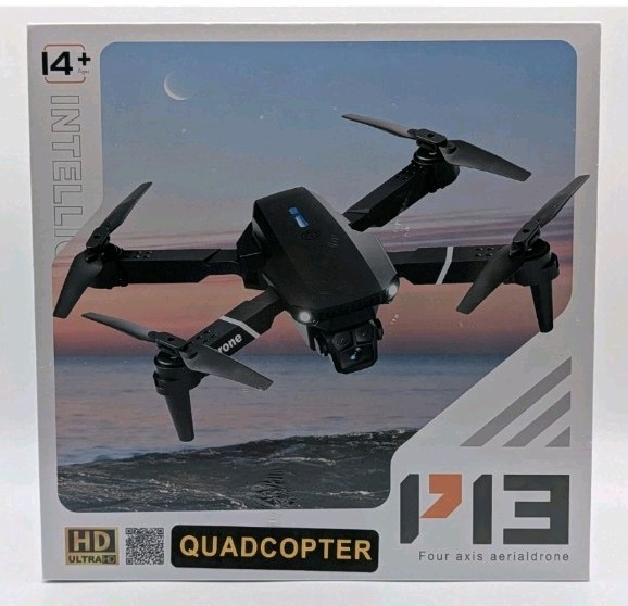 Dmes P13 Four Axis Aerial Quadcopter Drone HD Dual Camera Foldable New Sealed