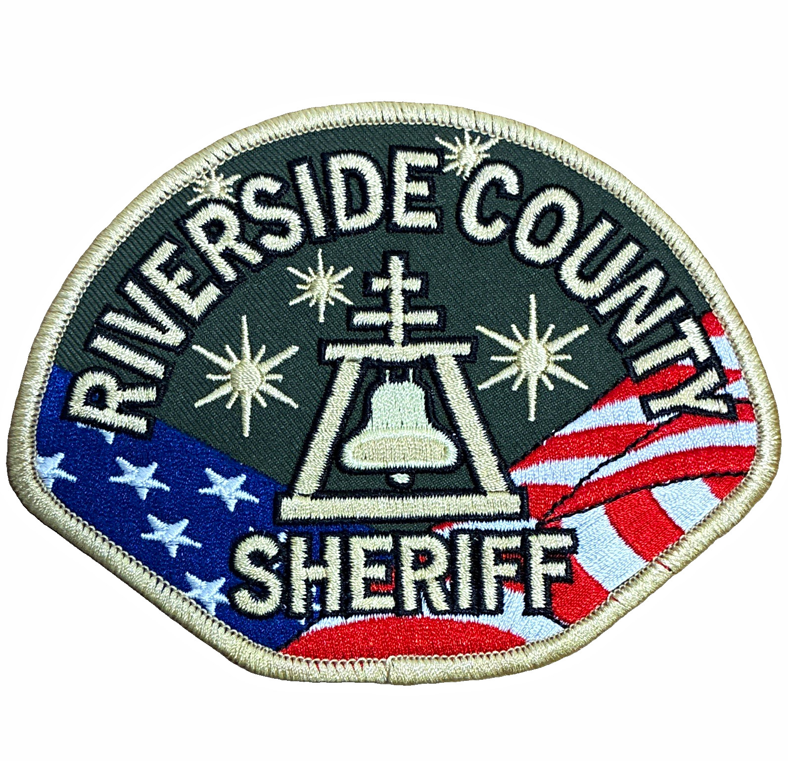Riverside County Sheriff California Collectible Police Shoulder Patch USA Flag