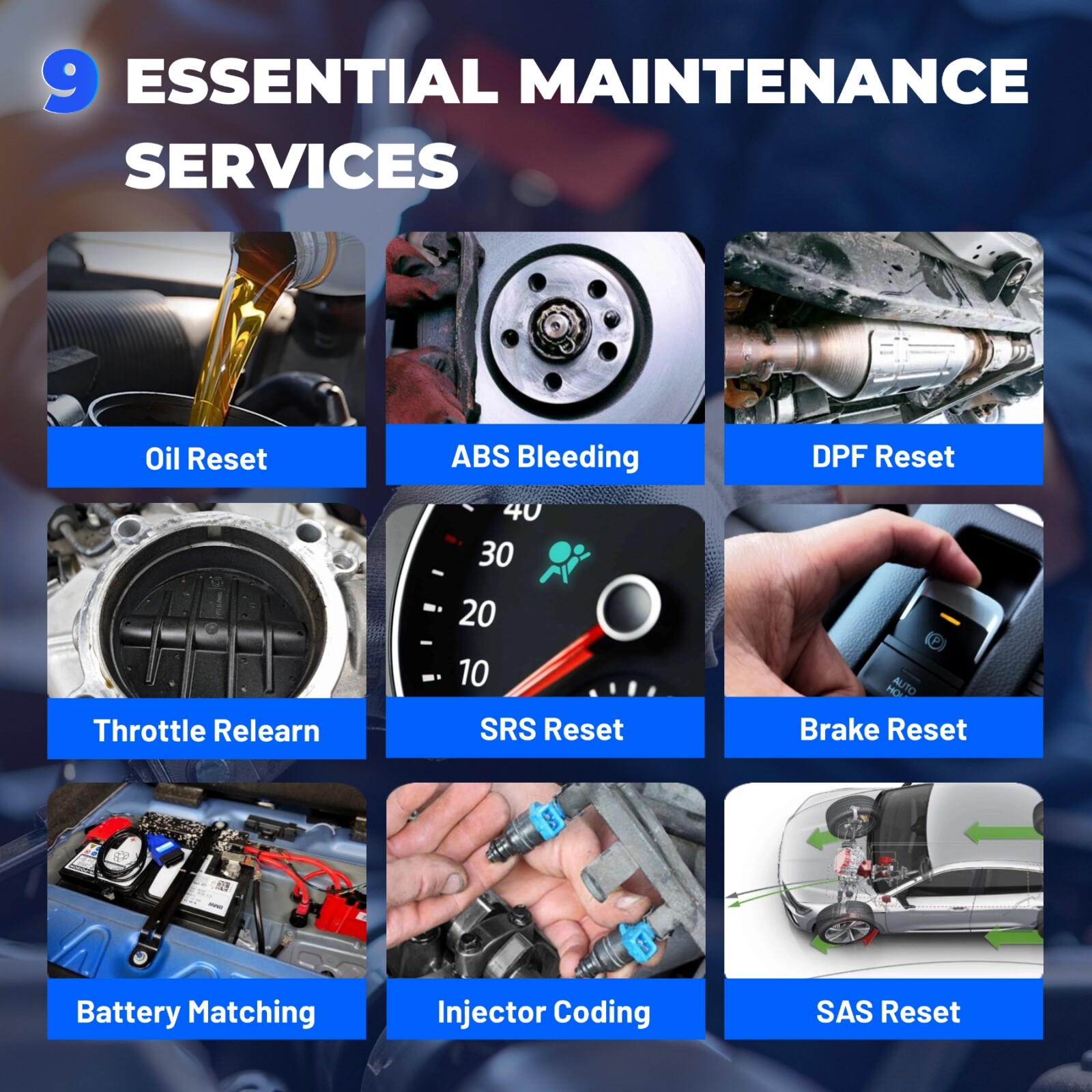 TOPDON AD600PRO All System OBD2 Scanner ABS DPF EPB Diagnostic Tool Free Updates