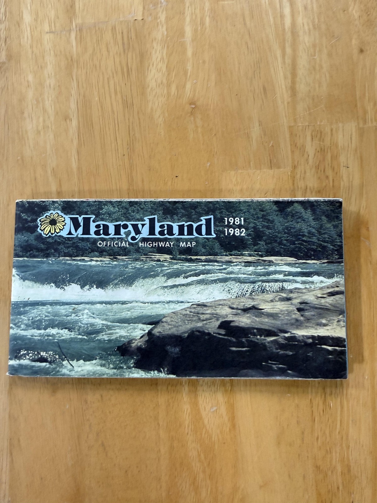 Vintage 1981-1982 Maryland Official Highway Road Map Travel Folded Brochure USA