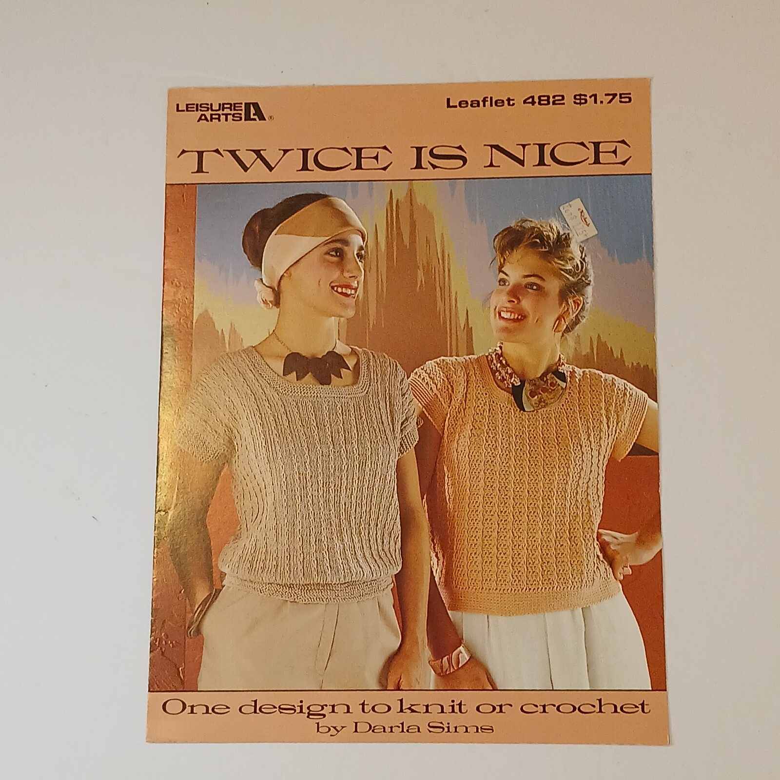 Vintage Knitting and Crochet Pattern leaflets Lot of 8 Fisherman's Sweater