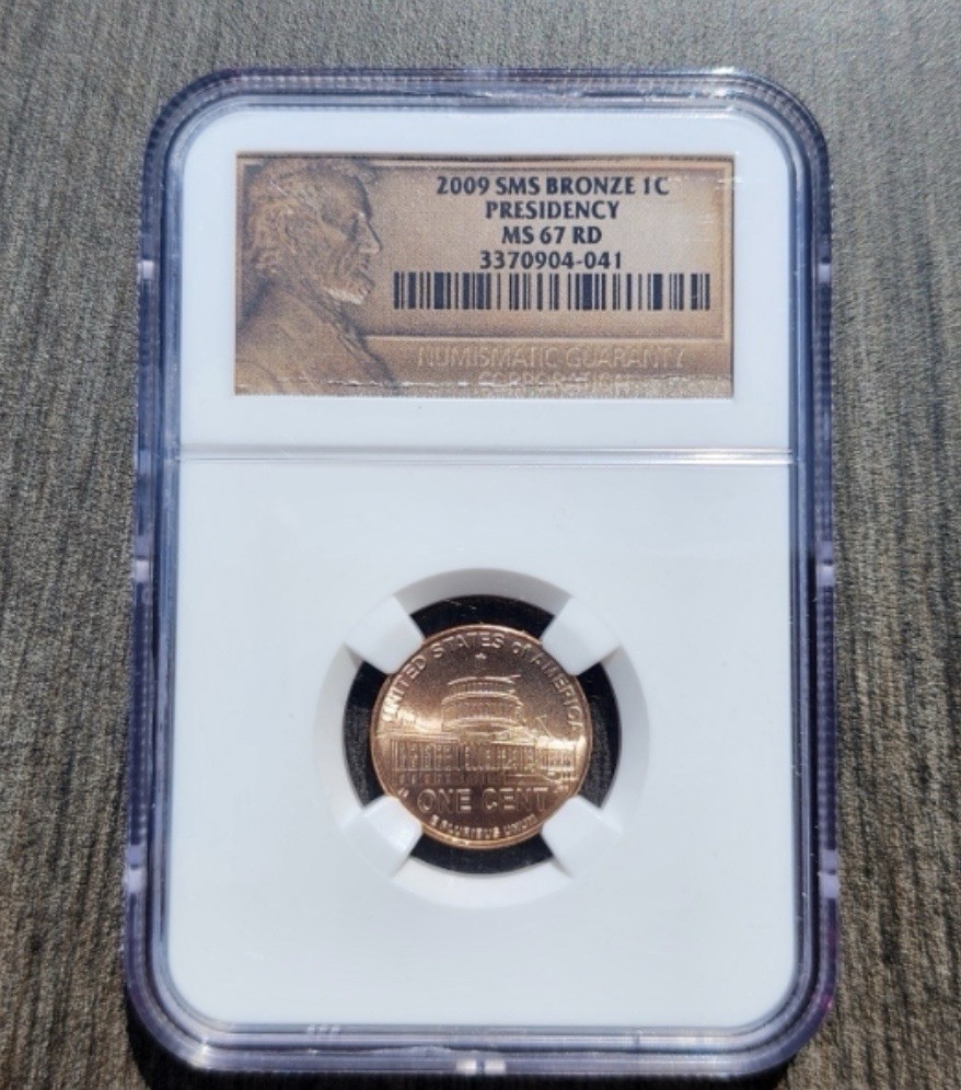 2009 SMS Lincoln Small Cent Presidency Satin Bronze NGC MS67 RD