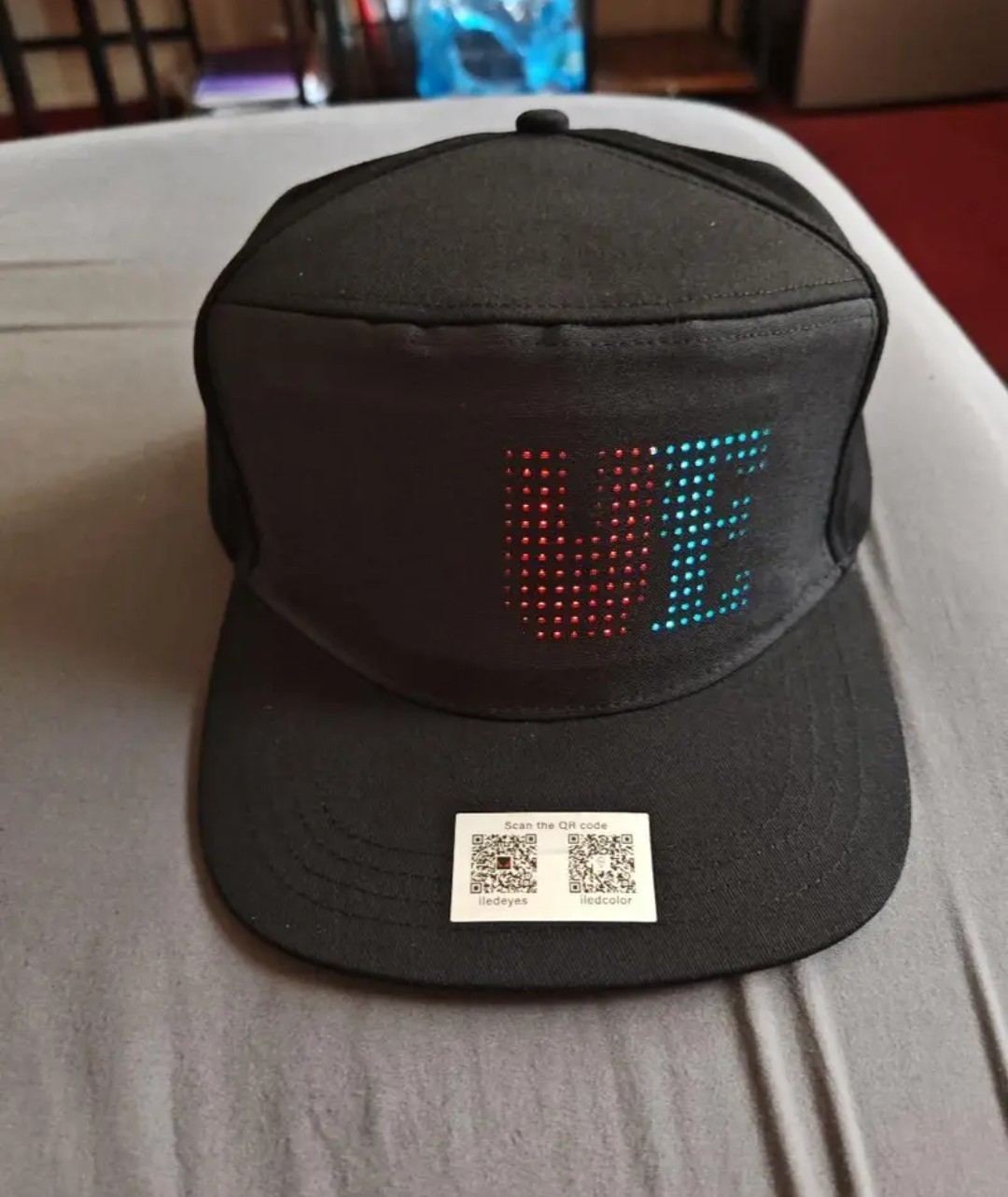 LED Light Up Snapback Hat USB Rechargeable Glow Cap Festival Party DJ