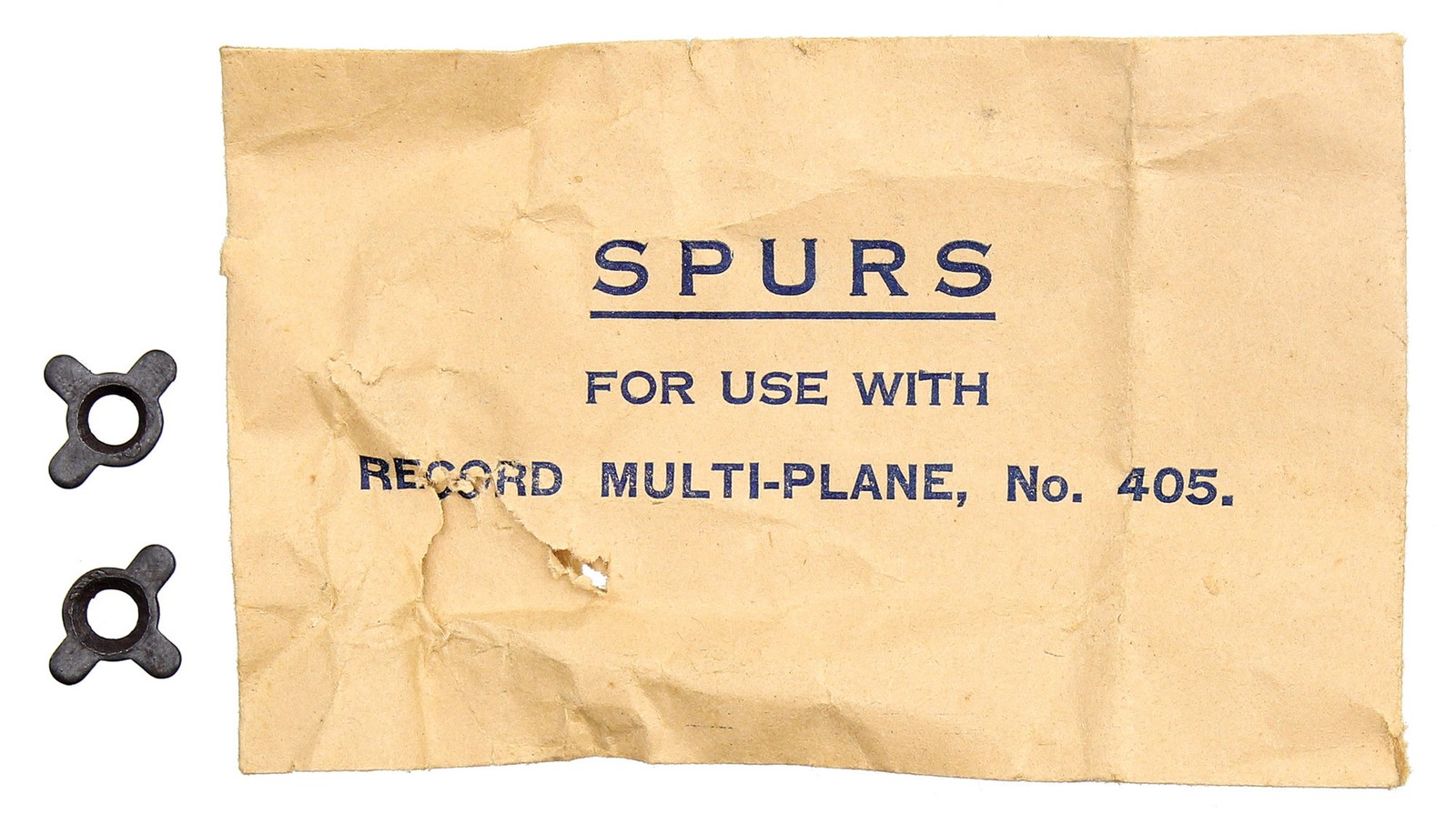 Orig. Spurs & Screws for Recod No. 405 Plane- Unused Condition - mjdtoolparts