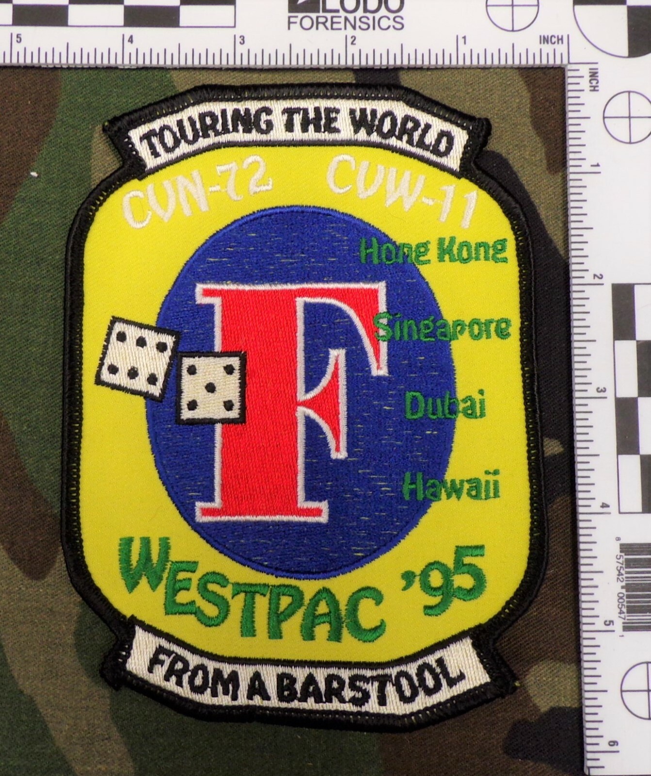 USN USS Abraham Lincoln CVN-72 Carrier Air Wing CVW-11 Westpac 1995 Patch