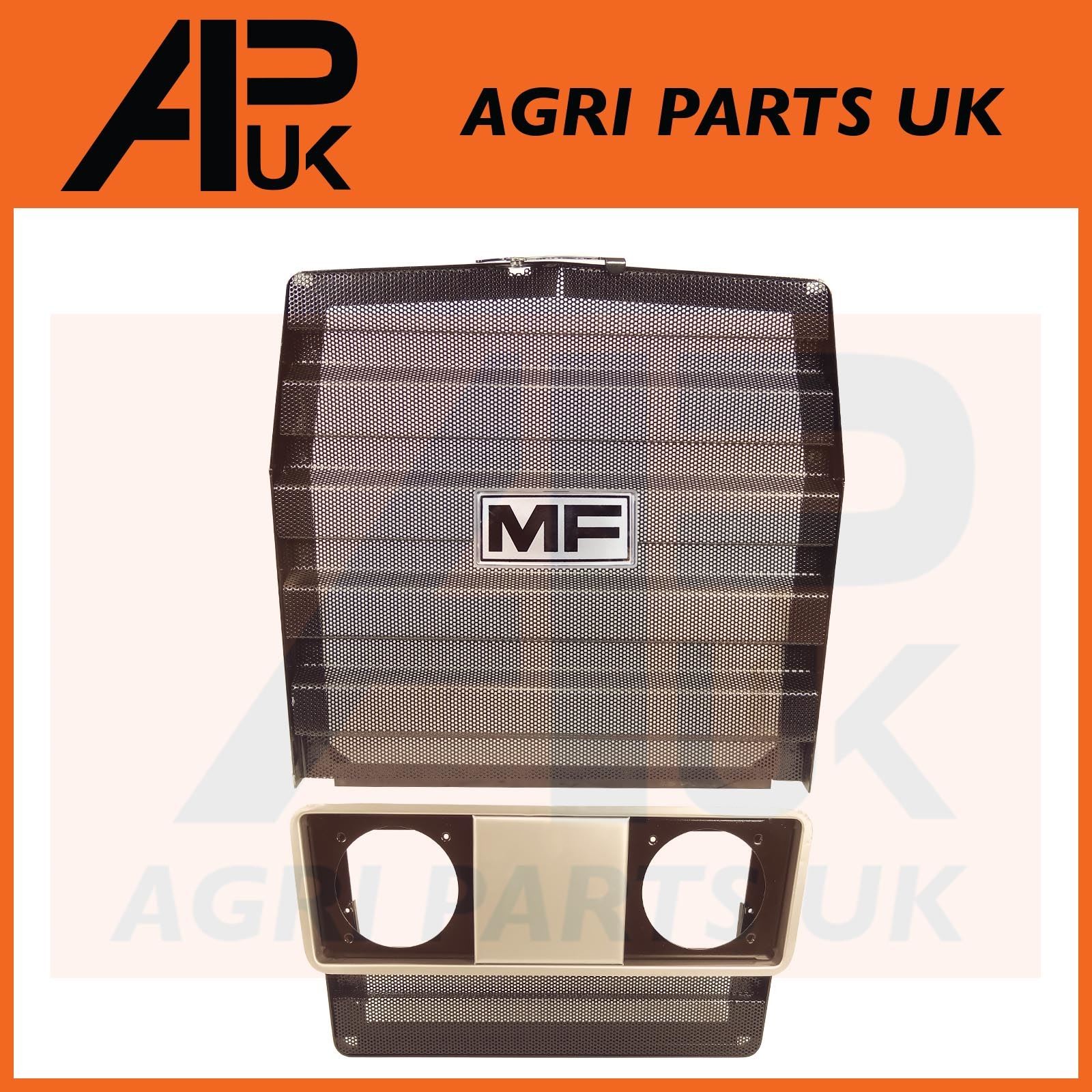 Front Top & Lower Grill Panel & Badge MF for Massey Ferguson 265 275 285 Tractor