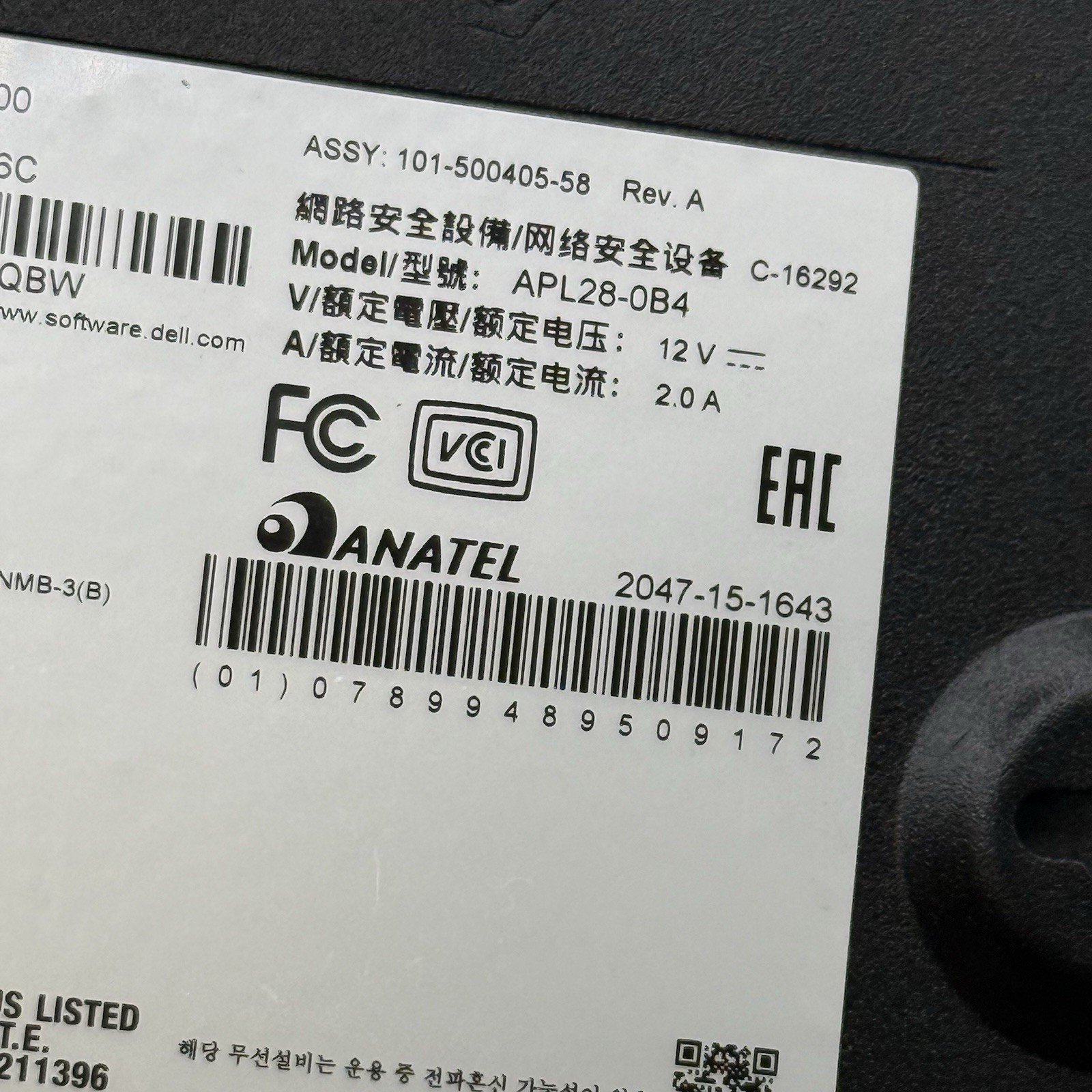 SonicWall TZ400 Network Security - APL28-0B4 Firewall Appliance No Adapter