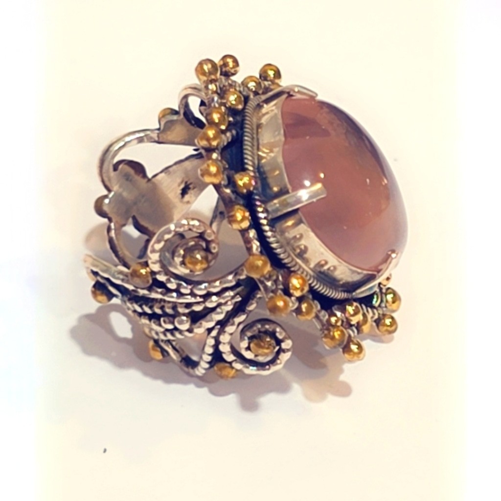 Balinese Sterling Silver 925 Handcrafted Gemstone Ring