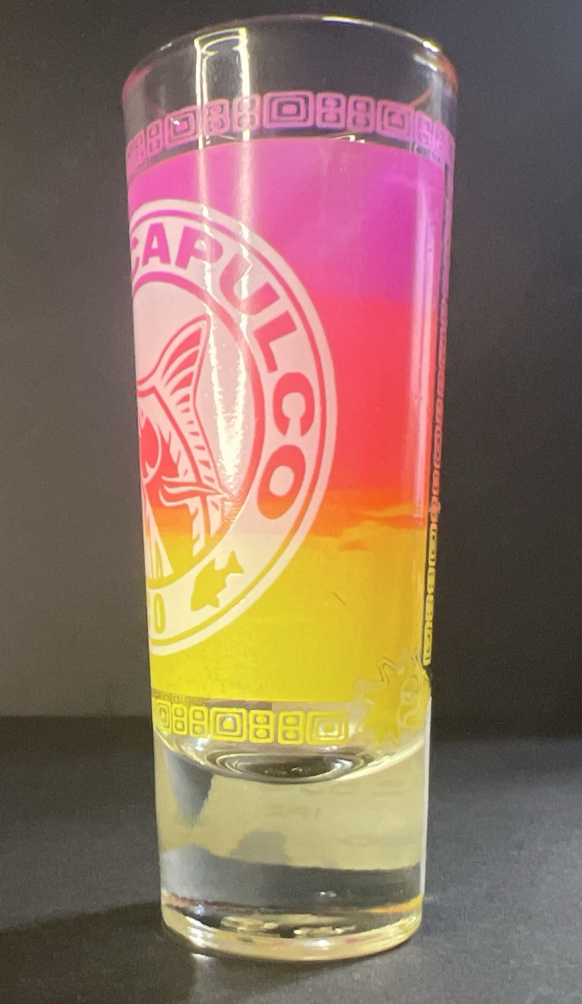 Acapulco Mexico Shot Glass- 4 1/8” Tall