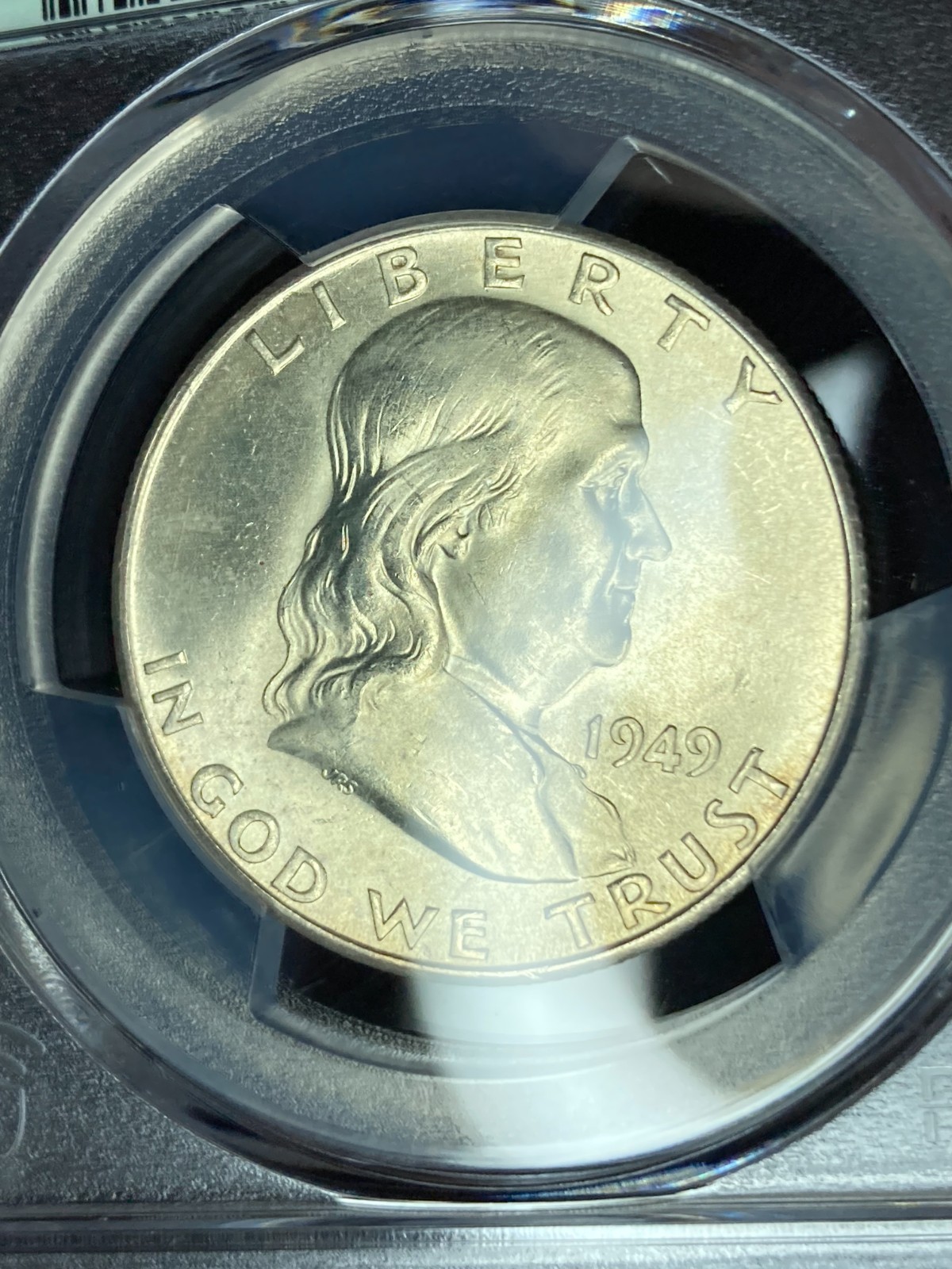 1949-S High-End PCGS MS64 Franklin Half Dollar | Luster | 40th Anniversary Label