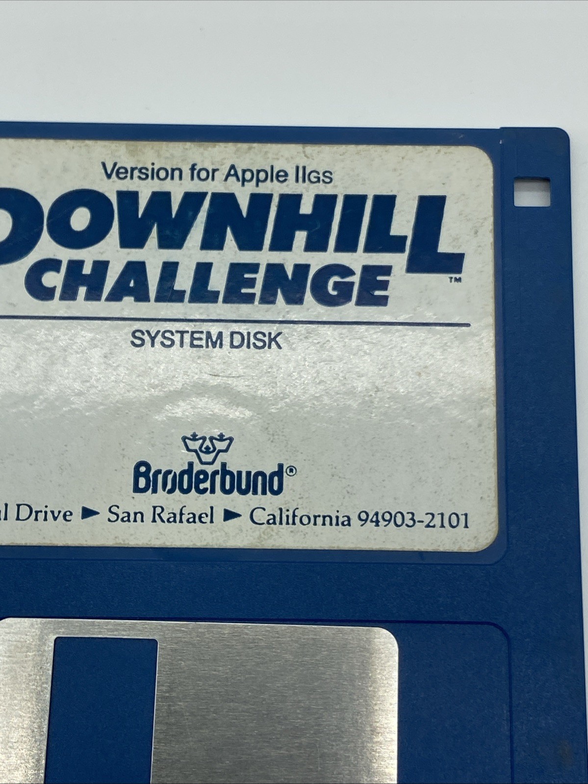 80s Downhill Challenge Wintage PC Floppy Disk System Apple IIGS VTG Untested