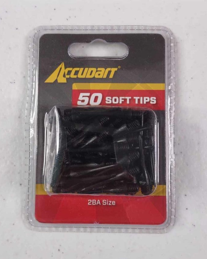 Accudart Soft Tip Darts Wallet & 50 Tips + Narwhal Darts 3 Pack Lot