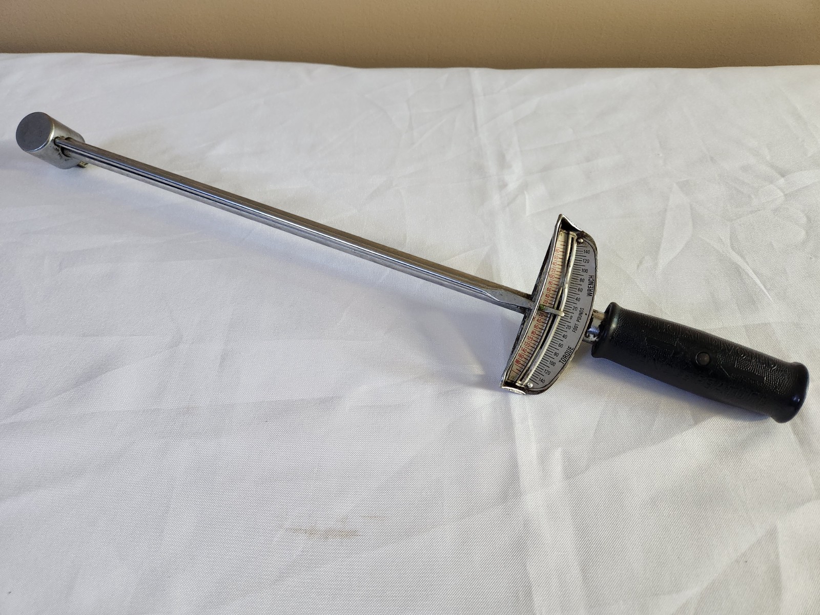 Vintage S-K Tools Torque Wrench 74015 1/2" Drive 150 Lb. SK Tools USA  Chrome