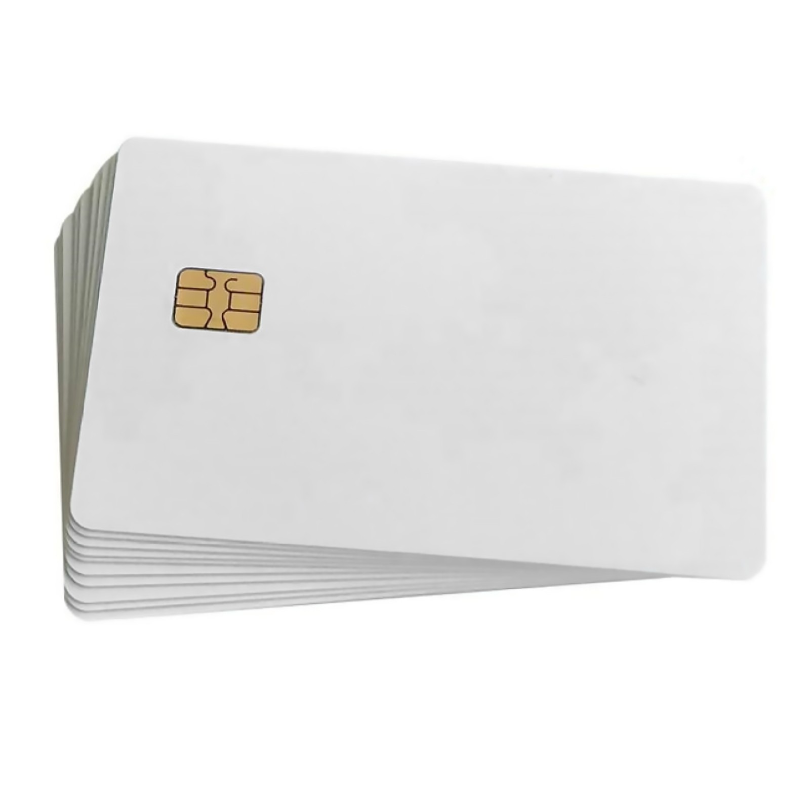 Wholesale 50Pcs ISO7816 Contact SLE 4442 Chip PVC Smart White IC Cards