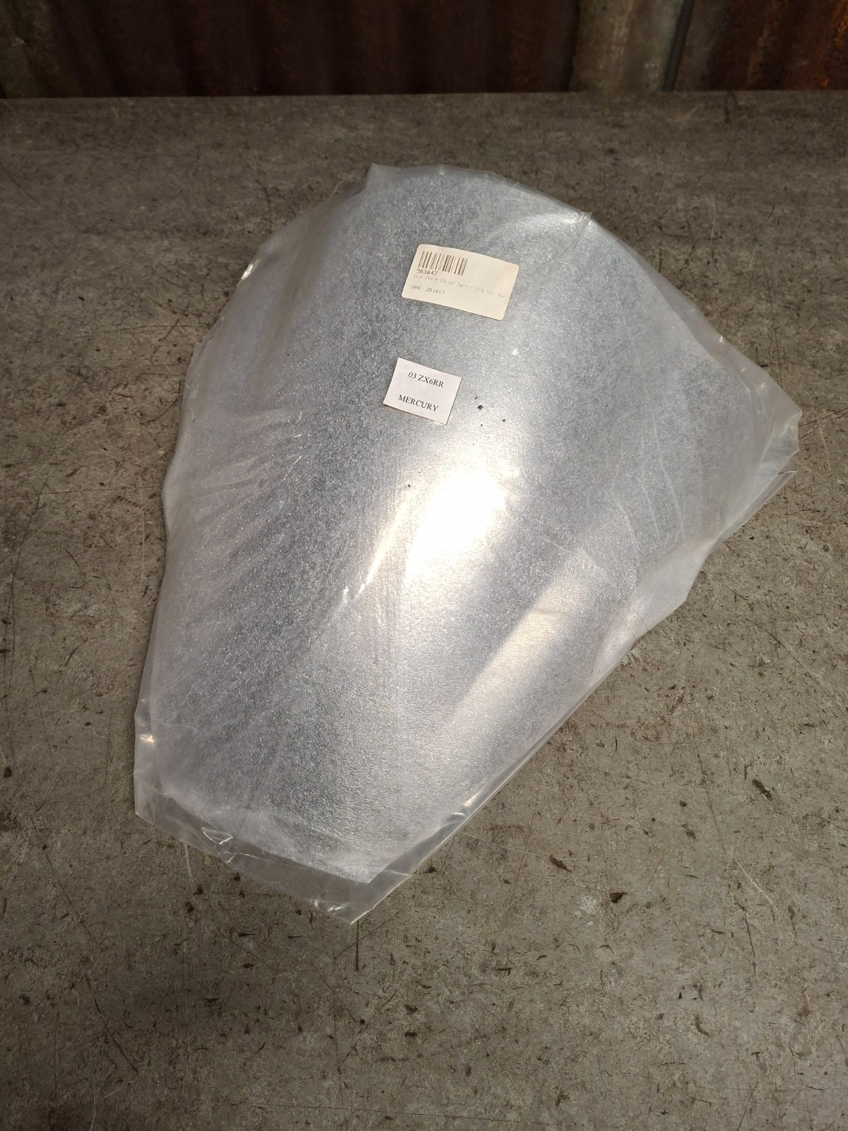 Kawasaki ZX-6R - Windshield Double Bubble Mercury Mirrored Screen - 2003 - 2004