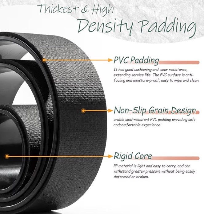 Back Roller Wheel 3-Pack | Deep Tissue Massage & Yoga Stretching for Back Pain