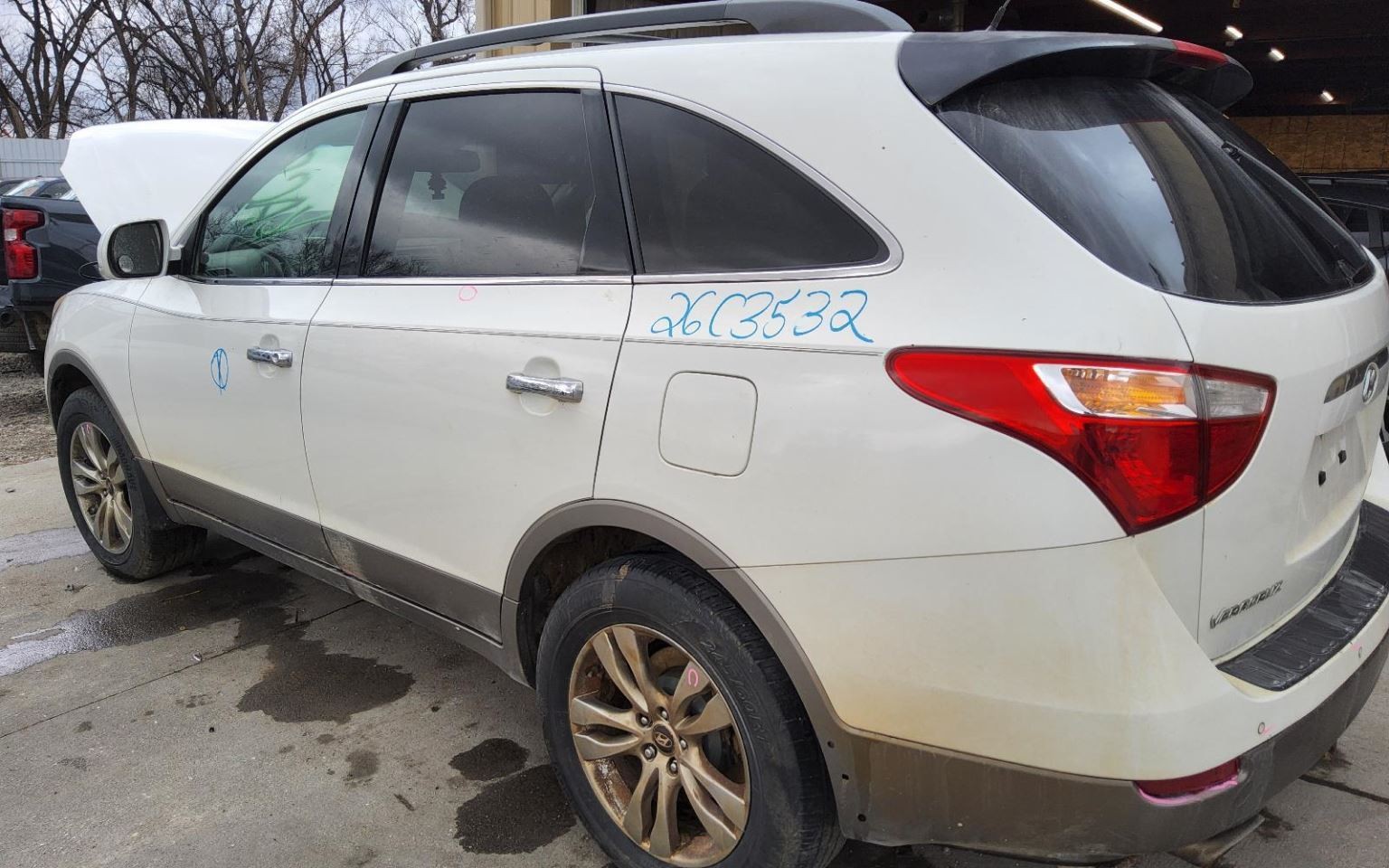 HYUNDAI VERACRUZ 2007-2012 LEFT QUARTER PANEL STONE WHITE 1787757