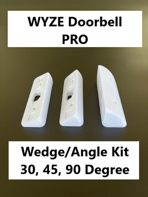 WYZE Doorbell Pro Angle Kit 30 45 or 90 Degree (Video Doorbell NOT included)