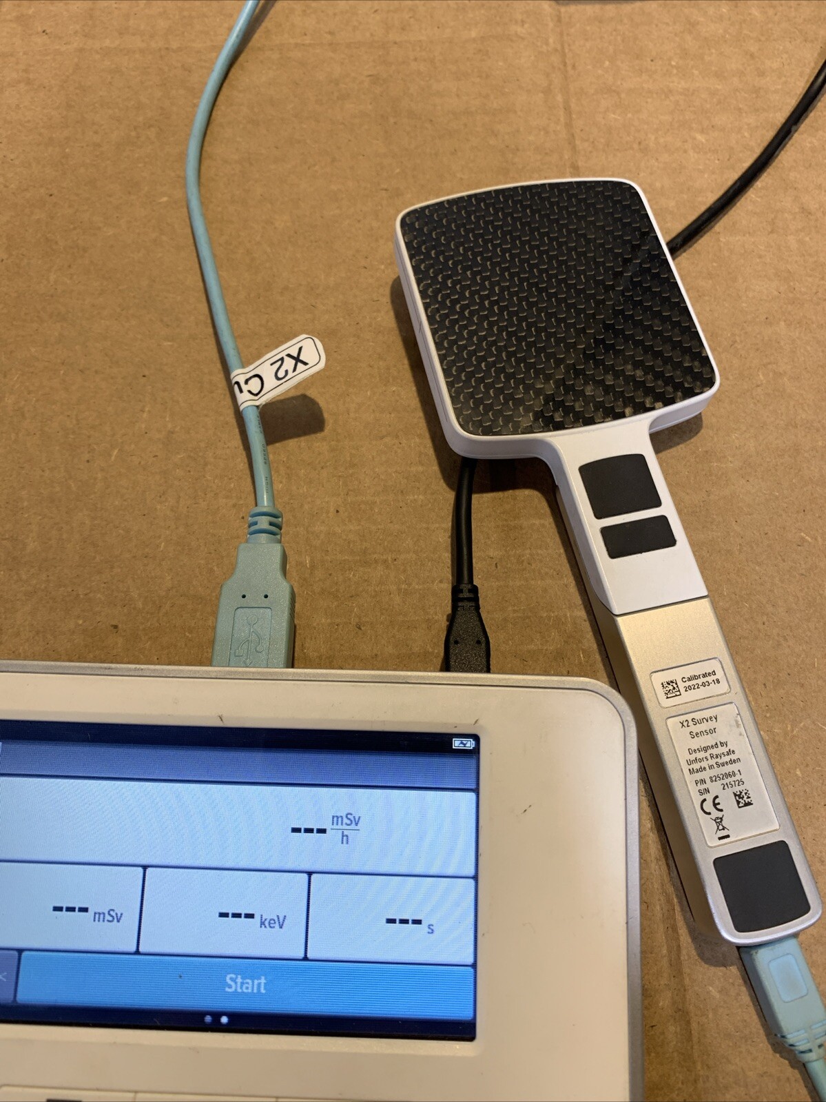 Unifors Raysafe X2 Survey Detector Test Connected Only Dector, Not The Monitor.