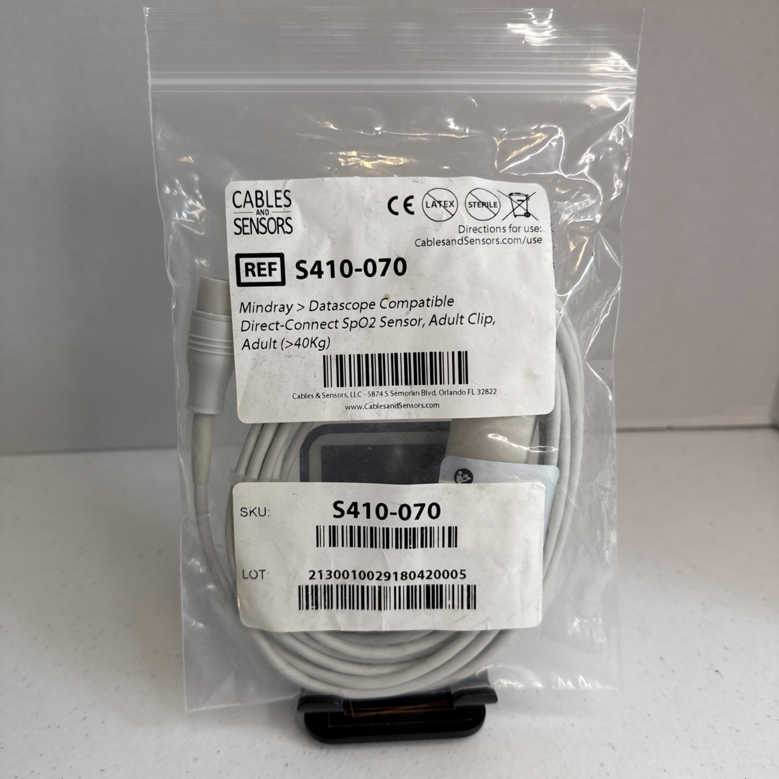 Mindray Datascope® S410-070 Compatible Direct-Connect SpO2 Sensor, 9' Cable🔥👀