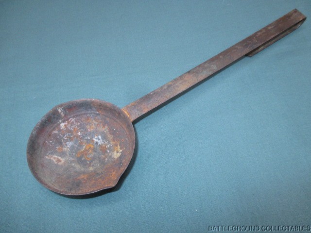 ANTIQUE 1800'S MUZZLELOADING RIFLE BULLET LEAD DIPPER