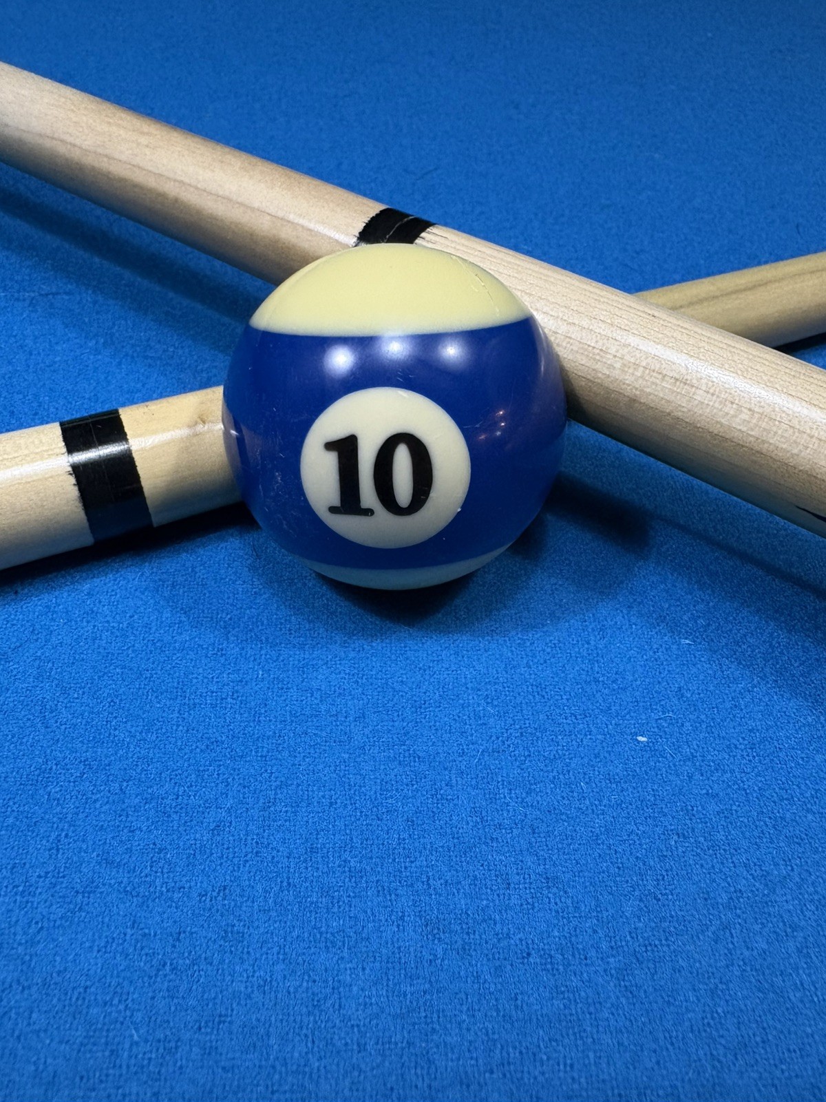 Handmade #10 Billiard Ball Pocket Marker – Reclaimed Regulation Pool Ball