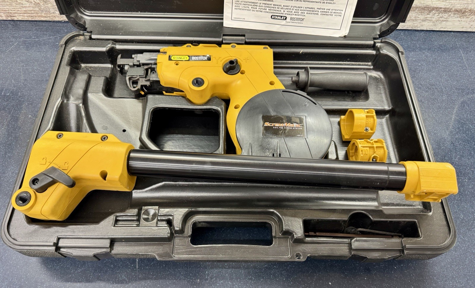 Stanley Bostitch CST2 CST3 ScrewMatic Coil Screw System Kit w Case
