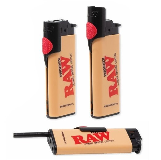 Raw Phoenix Lighter W/ Poker Refillable | Brown | Single Unit